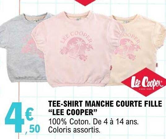 TEE-SHIRT MANCHE COURTE FILLE “LEE COOPER”