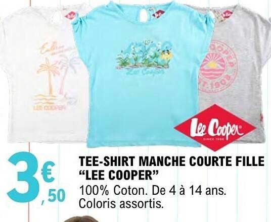 TEE-SHIRT MANCHE COURTE FILLE "LEE COOPER"