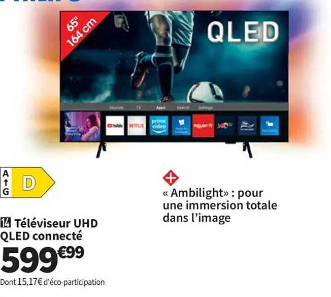 Téléviseur UHD QLED connecté