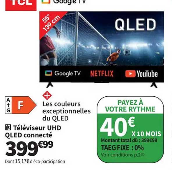 Téléviseur UHD QLED connecté