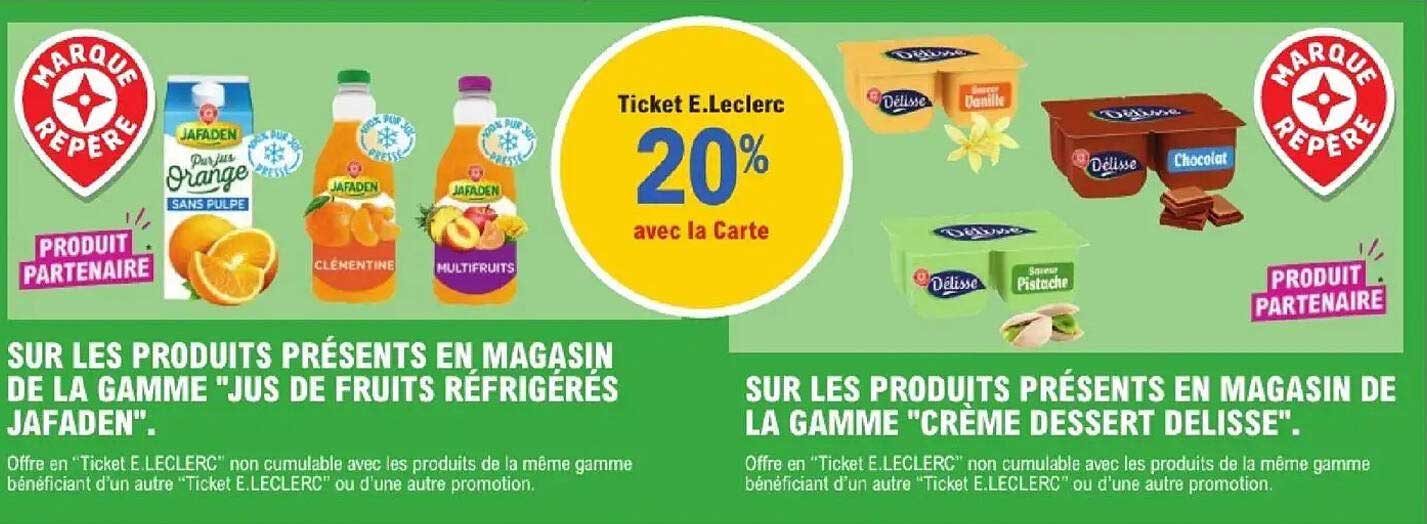 Ticket E.Leclerc 20% avec la Carte