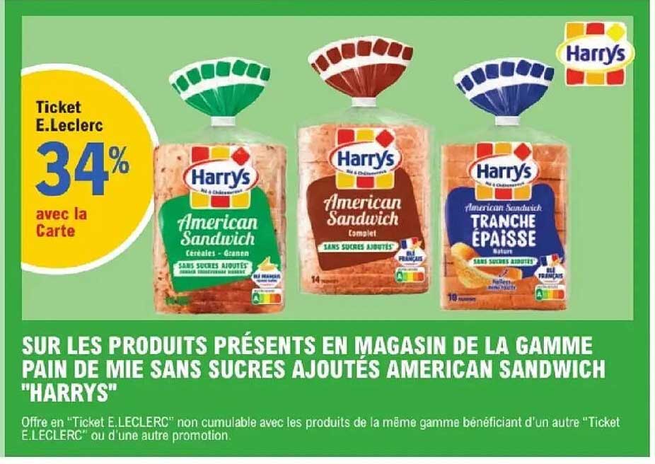 Ticket E.Leclerc 34% avec la Carte