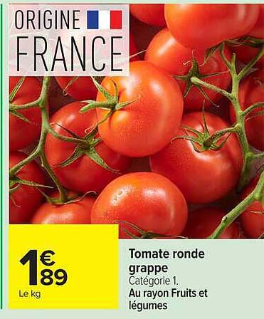 Tomate ronde grappe