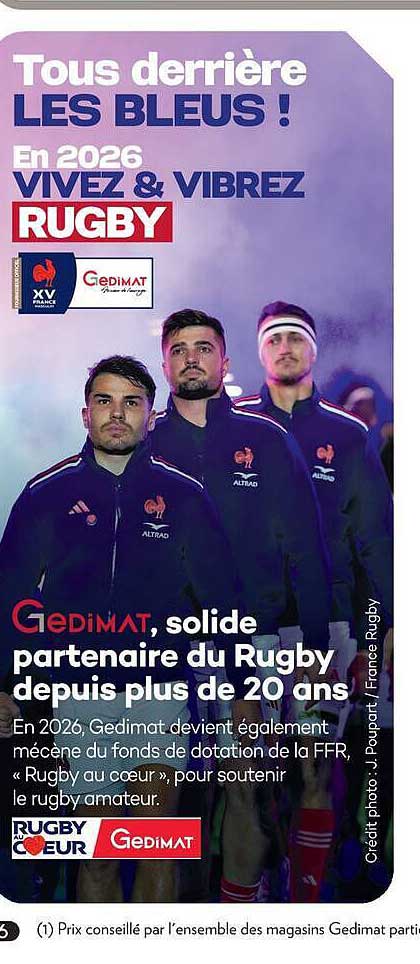 Tous derrière LES BLEUS ! En 2026 VIVEZ & VIBREZ RUGBY