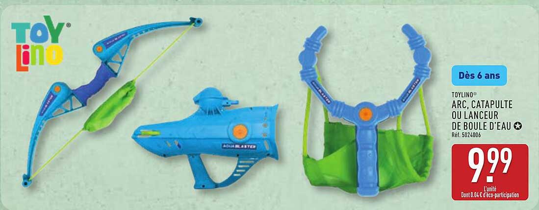 TOYLINO® ARC, CATAPULTE OU LANCEUR DE BOULE D’EAU