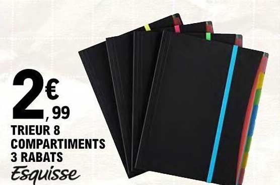 TRIEUR 8 COMPARTIMENTS 3 RABATS Esquisse