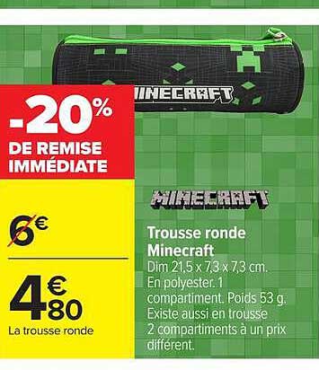 Trousse ronde Minecraft