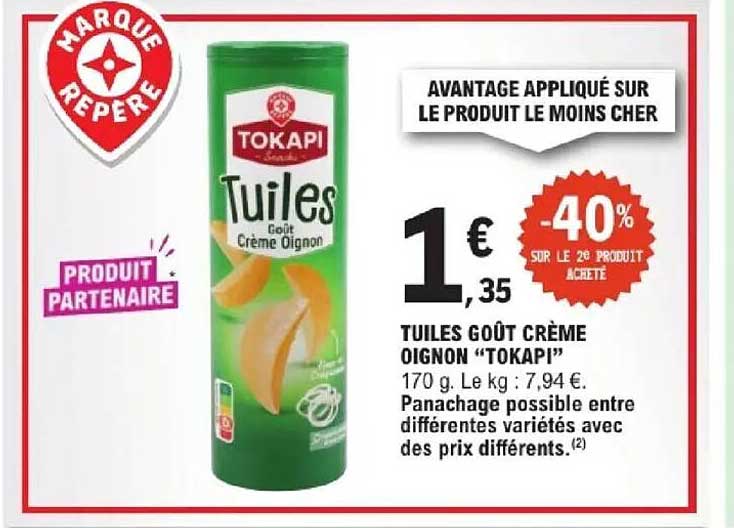 Tuiles goût crème oignon "TOKAPI"