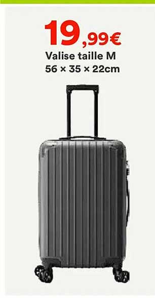 Valise taille M 56 x 35 x 22cm