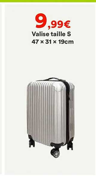 Valise taille S 47 × 31 × 19cm
