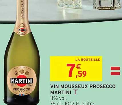 VIN MOUSSEUX PROSECCO MARTINI