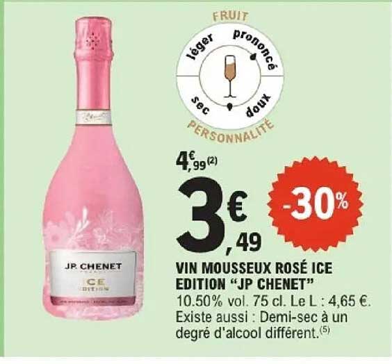 VIN MOUSSEUX ROSÉ ICE EDITION “JP CHENET”