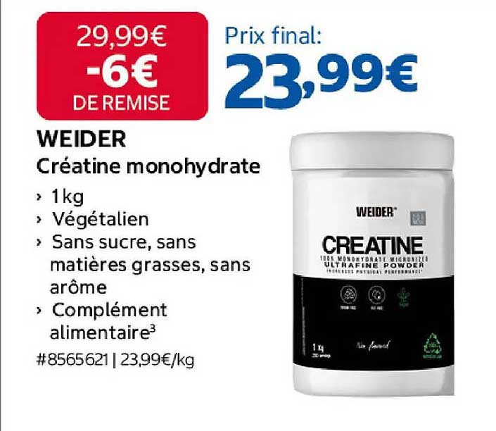 WEIDER Créatine monohydrate