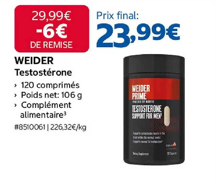WEIDER Testostérone