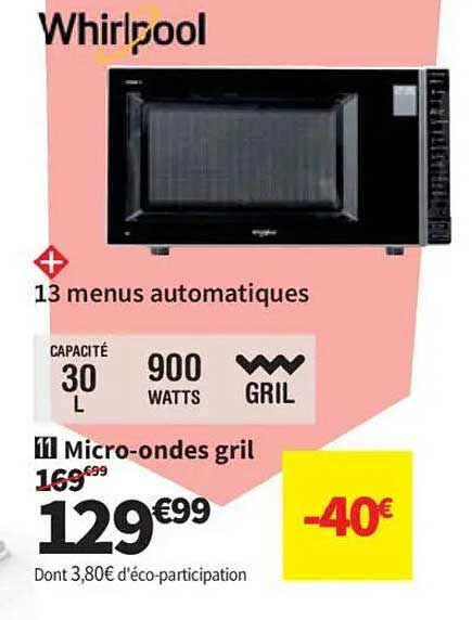 Whirlpool 11 Micro-ondes gril
