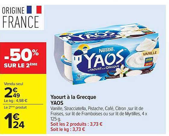 Yaourt à la Grecque YAOS
