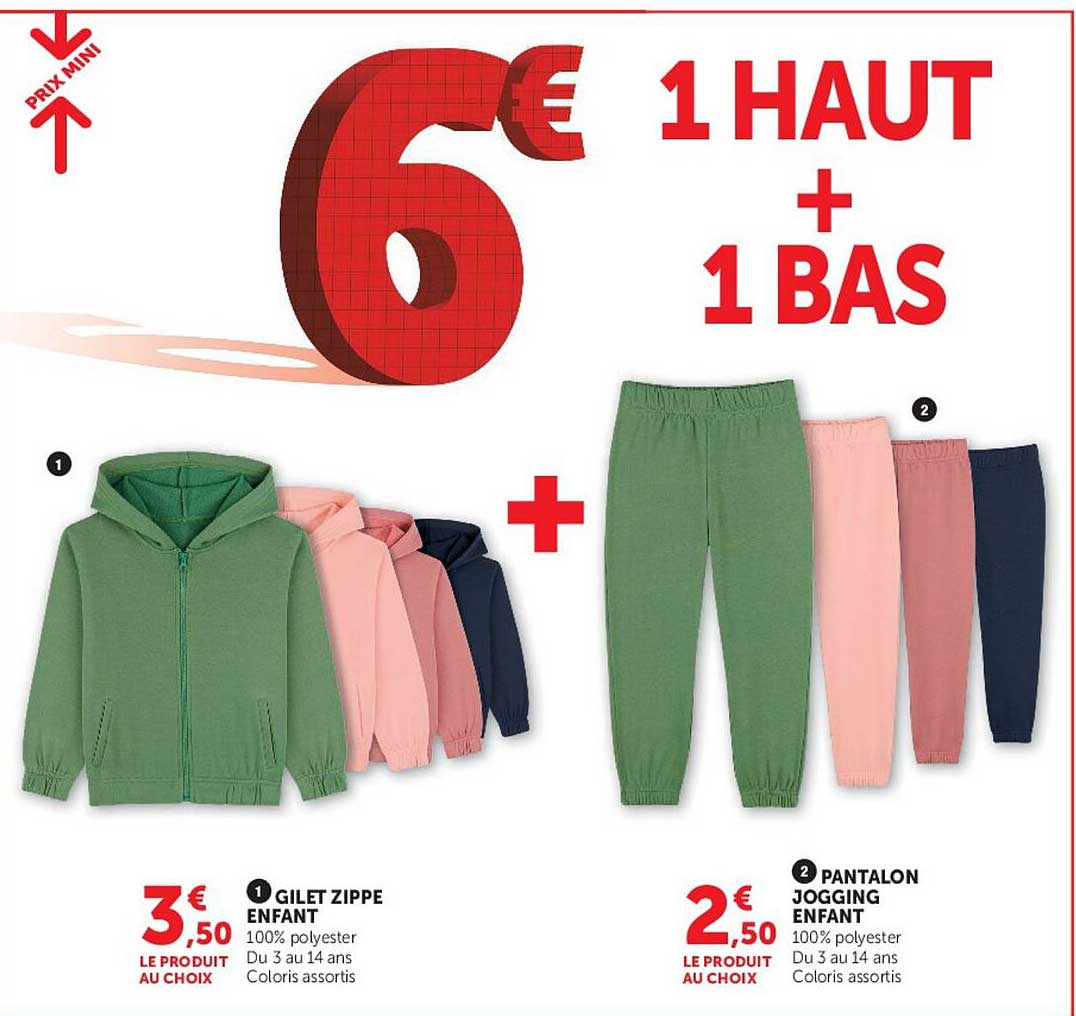 1 HAUT + 1 BAS