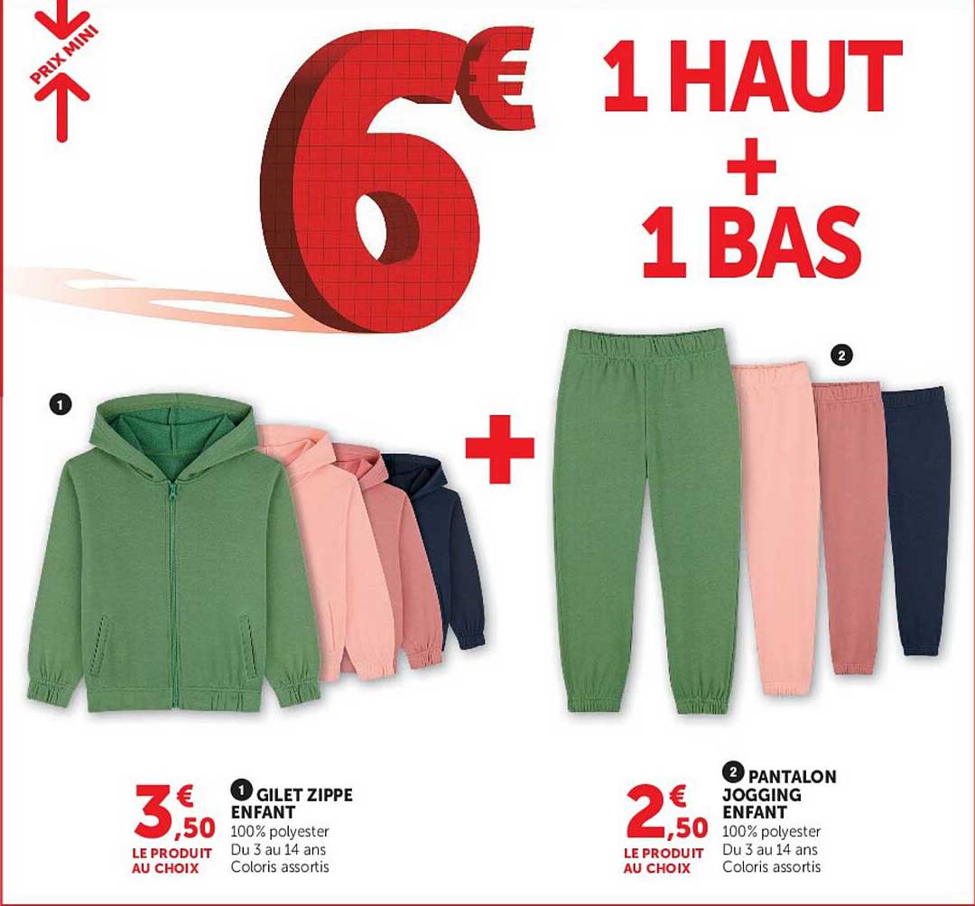 1 HAUT + 1 BAS