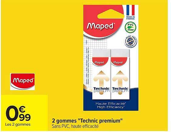 2 gommes "Technic premium"