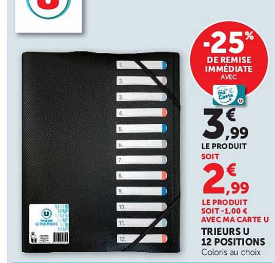 -25% DE REMISE IMMEDIATE AVEC ma Carte U