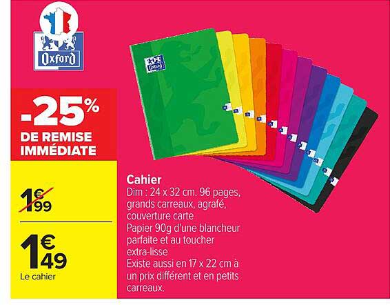 -25% DE REMISE IMMÉDIATE