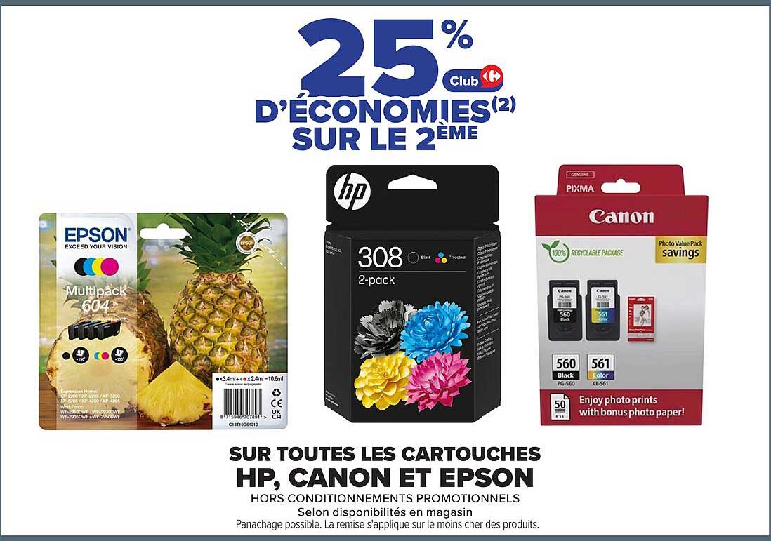 25% D’ÉCONOMIES(2) SUR LE 2ÈME