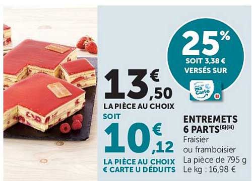 25% SOIT 3,38 € VERSÉS SUR