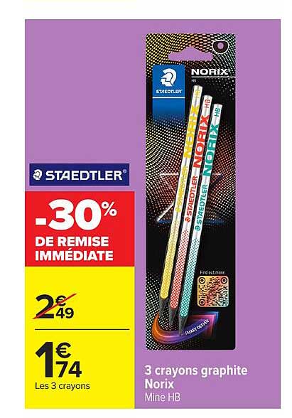 3 crayons graphite Norix Mine HB