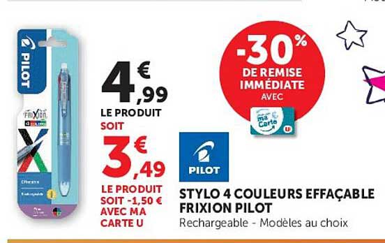 -30% DE REMISE IMMÉDIATE AVEC MA CARTE U