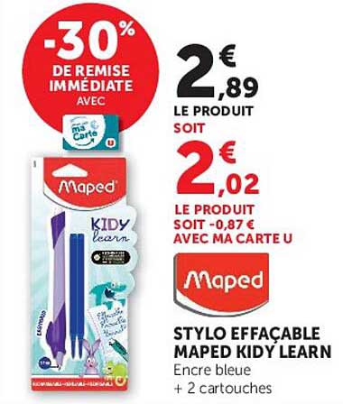 -30% DE REMISE IMMÉDIATE AVEC MA CARTE U