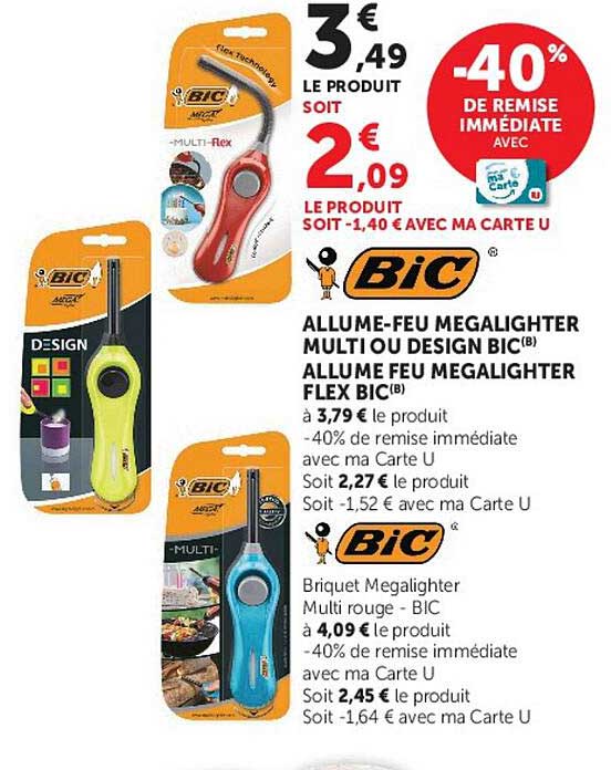 -40% DE REMISE IMMÉDIATE AVEC MA CARTE U