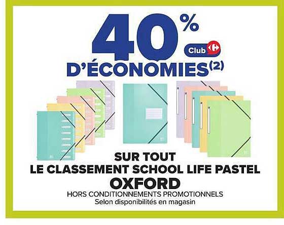 40% D'ÉCONOMIES(2) Club Carrefour