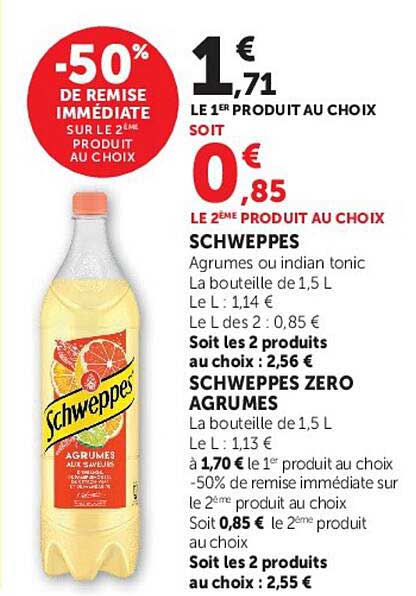 -50% DE REMISE IMMÉDIATE SUR LE 2E PRODUIT AU CHOIX