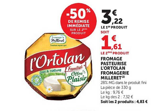 -50% DE REMISE IMMÉDIATE SUR LE 2ÈME PRODUIT