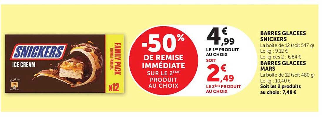 -50% DE REMISE IMMÉDIATE SUR LE 2ÈME PRODUIT AU CHOIX