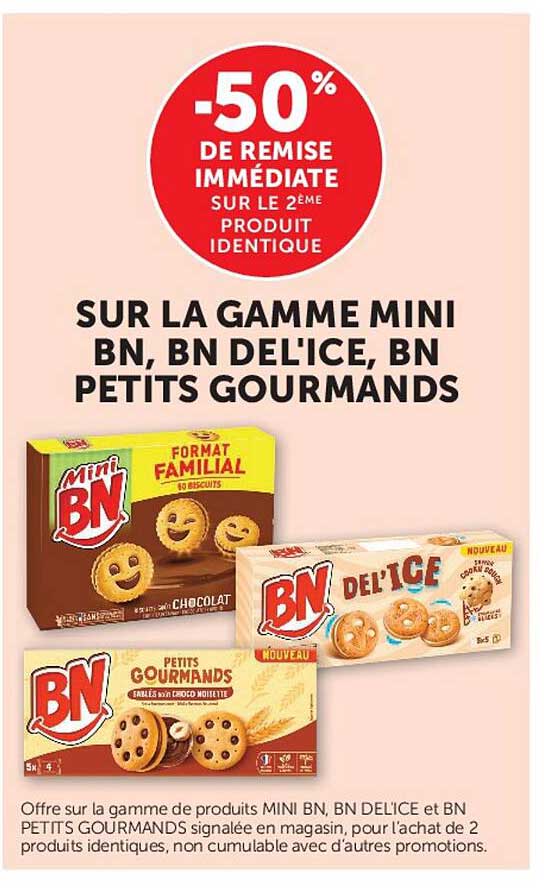 -50% DE REMISE IMMÉDIATE SUR LE 2ÈME PRODUIT IDENTIQUE