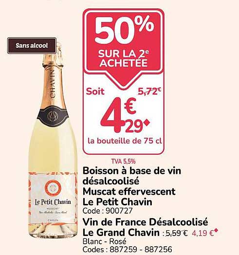50% SUR LA 2e ACHETÉE