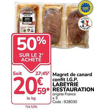 50% SUR LE 2e ACHETÉ