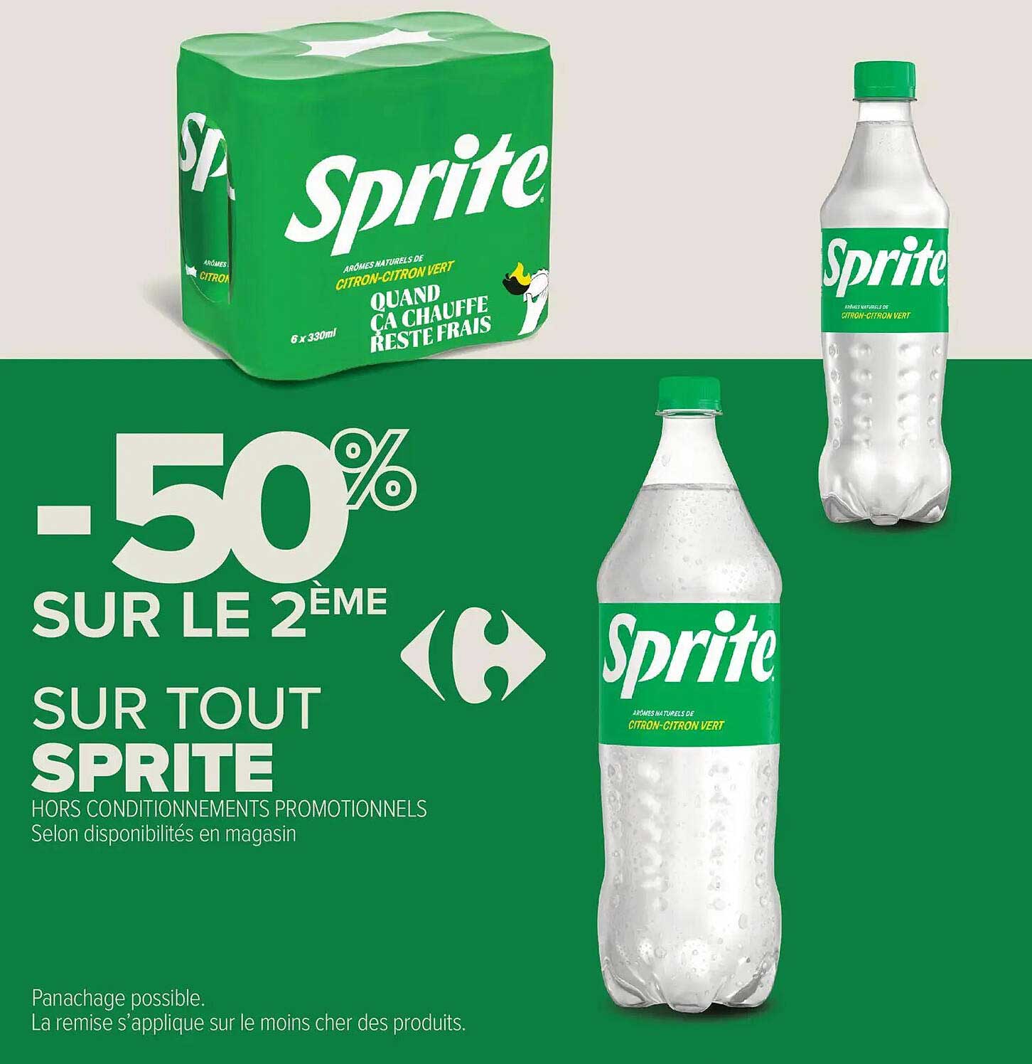 -50% SUR LE 2ÈME SUR TOUT SPRITE