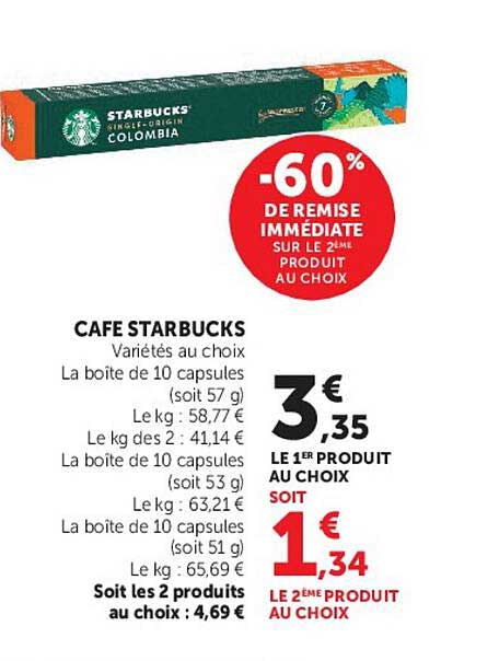 -60% DE REMISE IMMÉDIATE SUR LE 2ÈME PRODUIT AU CHOIX