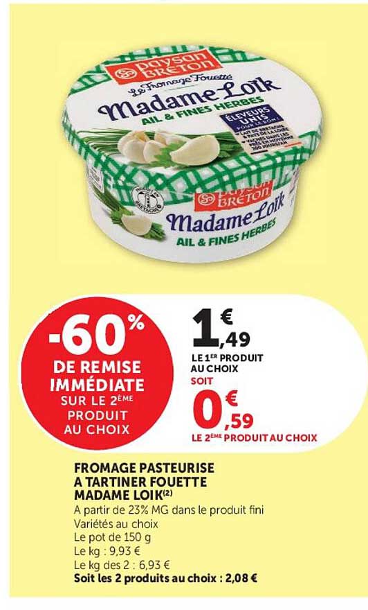 -60% DE REMISE IMMÉDIATE SUR LE 2ÈME PRODUIT AU CHOIX