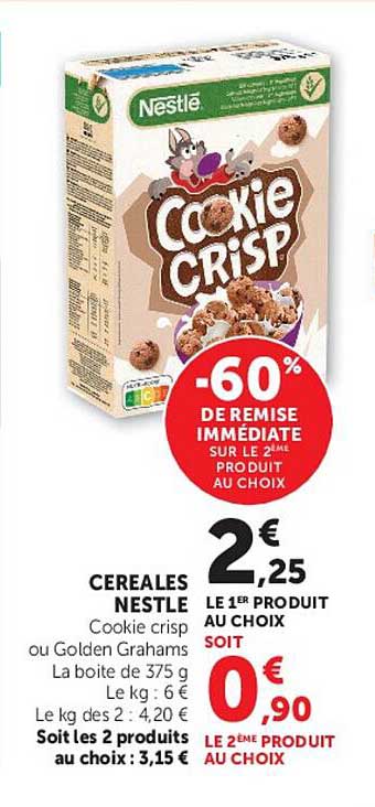-60% DE REMISE IMMÉDIATE SUR LE 2ÈME PRODUIT AU CHOIX