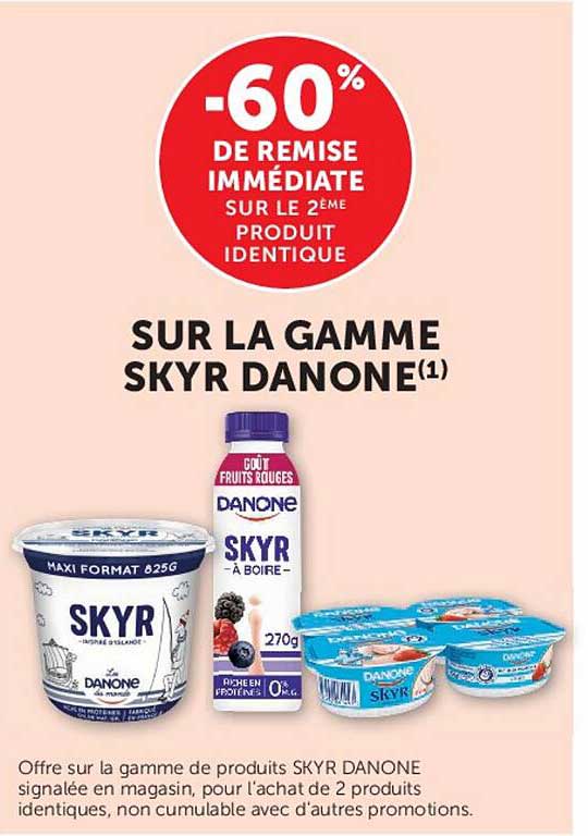 -60% DE REMISE IMMÉDIATE SUR LE 2ÈME PRODUIT IDENTIQUE