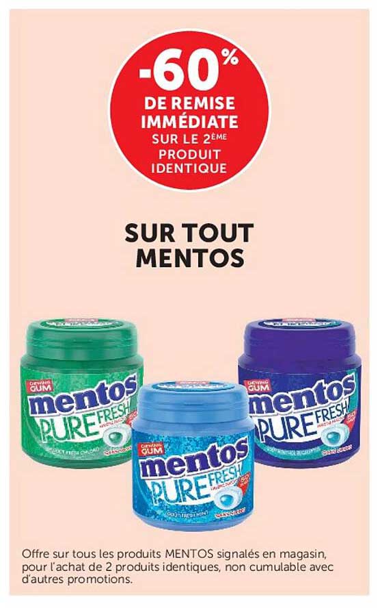 -60% DE REMISE IMMÉDIATE SUR LE 2ÈME PRODUIT IDENTIQUE