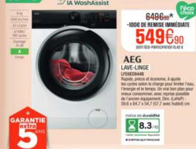 AEG LAVE-LINGE LF...