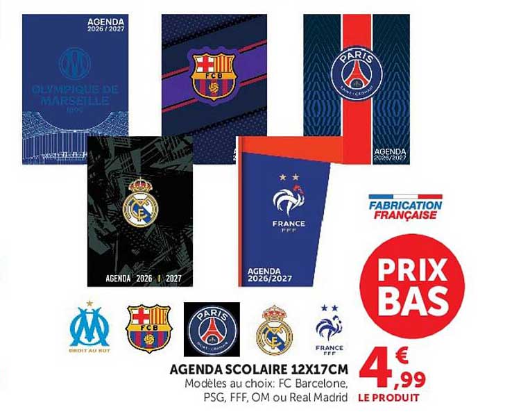 AGENDA SCOLAIRE 12X17CM
