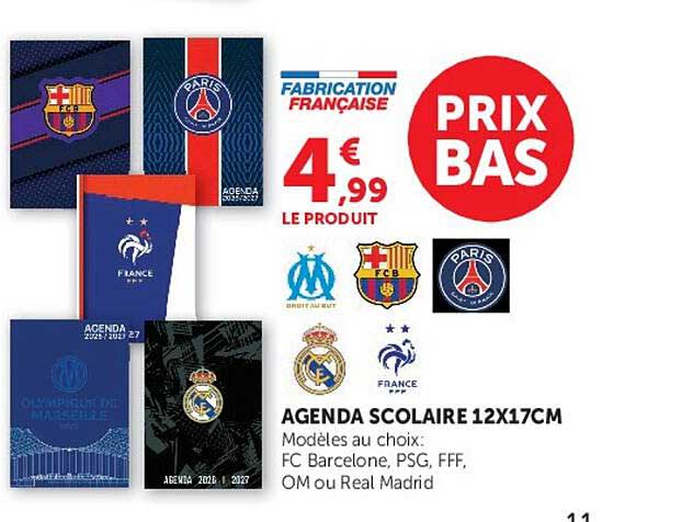 AGENDA SCOLAIRE 12X17CM
