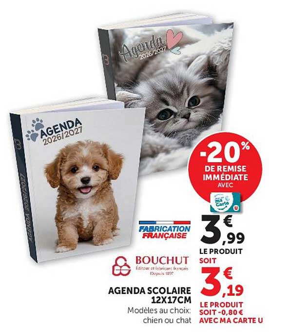 AGENDA SCOLAIRE 12X17CM