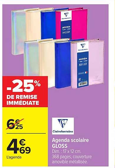 Agenda scolaire GLOSS