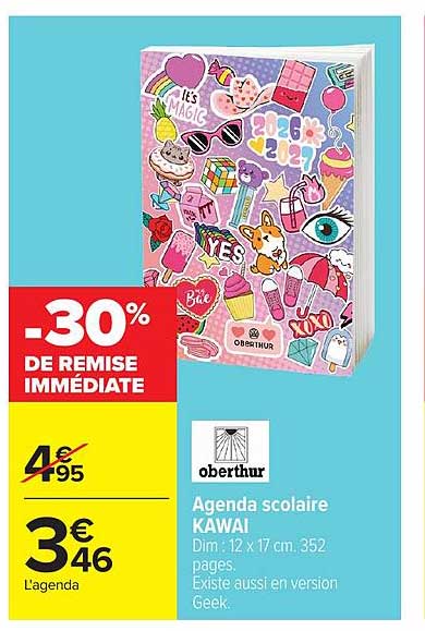 Agenda scolaire KAWAI